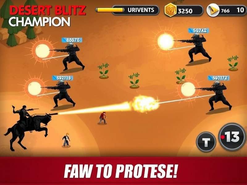 Desert Blitz Champion Battle Scene